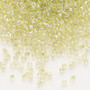 DB0903 - 11/0 - Miyuki Delica - Transparent Colour-Lined Peridot Green - 50gms - Cylinder Seed Beads