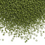 DB1585 - 11/0 - Miyuki Delica - Opaque Matte Avocado - 50gms - Cylinder Seed Beads