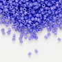 DB0661 - 11/0 - Miyuki Delica - Opaque Light Blue-Lined Purple - 50gms - Cylinder Seed Beads