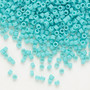 DB0759 - 11/0 - Miyuki Delica - Opaque Matte Aqua - 50gms - Cylinder Seed Beads