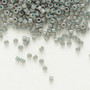 DB0652 - 11/0 - Miyuki Delica - Opaque Light Blue Lined Light Grey - 50gms - Cylinder Seed Beads