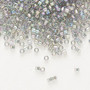 DB0107 - 11/0 - Miyuki Delica - Transparent Gold Luster Rainbow Grey Blue - 50gms - Cylinder Seed Beads