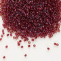 DB0105 - 11/0 - Miyuki Delica - Transparent Gold Luster Dark Red - 50gms - Cylinder Seed Beads