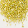 DB0145 - 11/0 - Miyuki Delica - Transparent Silver Lined Lemon - 50gms - Cylinder Seed Beads