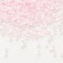 DB0055 - 11/0 - Miyuki Delica - Translucent Pink-lined Rainbow Crystal Clear - 50gms - Cylinder Seed Beads