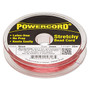 Cord, Powercord®, elastic, rose , 0.5mm, 4 pound test. Sold per 25-meter spool.