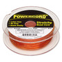 Cord, Powercord®, elastic, orange , 1mm, 14 pound test. Sold per 25-meter spool.