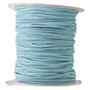 Cord, faux suede lace, turquoise blue. Sold per 100-yard spool.