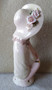 Porcelain half doll - Ester - pale green - 10cm high