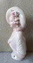 Porcelain half doll - Ester - pale green - 10cm high