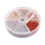 LAST STOCK:1 x box Aluminum Wire Open Jump Rings 6mm x 0.8mm; about 1080pcs  Brown/Gold Mix