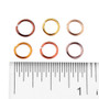 1 x box Aluminum Wire Open Jump Rings 6mm x 0.8mm; about 1080pcs  Brown/Gold Mix