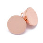 Magnetic Clasp - Round 15mm x 10mm with loops - Rose Gold - 2 pack - N45 Grade Strong Magnet, Long-Lasting Plated