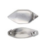 Last Stock: Cymbal RALAKI - GEM DUO Magnetic Clasp -  Ant Silver Plate - 1 set - 14.8mm x 6.9mm