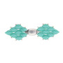 Last Stock: Cymbal RALAKI - GEM DUO Magnetic Clasp -  Ant Silver Plate - 1 set - 14.8mm x 6.9mm