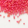 DB0873 - 11/0 - Miyuki Delica - Op Matte Rainbow Coral - 7.5gms - Cylinder Seed Beads