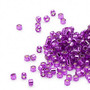 DB1345 - 11/0 - Miyuki Delica - Transparent Silver Lined Frosted Red Violet - 7.5gms - Cylinder Seed Beads