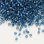 DB0608 - 11/0 - Miyuki Delica - Transparent Silver Lined Blue Zircon - 50gms - Cylinder Seed Beads