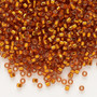 DB1333 - 11/0 - Miyuki Delica - Transparent Silver Lined Light Orange - 7.5gms - Cylinder Seed Beads