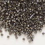 DB0254 - 11/0 - Miyuki Delica - opaque white gold luster bronze - 50gms - Cylinder Seed Beads