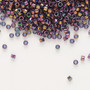 DB0128 - 11/0 - Miyuki Delica - transparent cobalt gold luster rainbow amethyst purple gold - 50gms - Cylinder Seed Beads