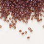 DB0129 - 11/0 - Miyuki Delica - transparent orange gold luster raspberry - 50gms - Cylinder Seed Beads