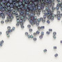 DB0132 - 11/0 - Miyuki Delica - opaque light blue gold luster blue-grey - 50gms - Cylinder Seed Beads