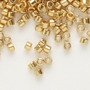 DB0410 - 11/0 - Miyuki Delica - opaque galvanized yellow gold - 50gms - Cylinder Seed Beads