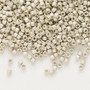 DB0335 - 11/0 - Miyuki Delica - opaque matte galvanized silver - 50gms - Cylinder Seed Beads