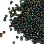 15-453 - 15/0 - Miyuki - Opaque Metallic Rainbow Dark Green - 35gms Glass Round Seed Beads