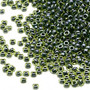 15-1816 - 15/0 - Miyuki - Transparent Colour Lined Olive Green - 35gms Glass Round Seed Beads