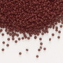 15-409F - 15/0 - Miyuki - Opaque Matte Espresso - 8.2gms Vial Glass Round Seed Beads