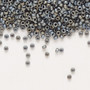 15-2002 - 15/0 - Miyuki - Opaque Matte Metallic Silver Grey - 8.2gms Vial Glass Round Seed Beads