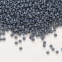 15-2001 - 15/0 - Miyuki - Opaque Matte Gunmetal - 8.2gms Vial Glass Round Seed Beads