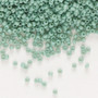 15-2028 - 15/0 - Miyuki - Opaque Galvanized Luster Seafoam - 8.2gms Vial Glass Round Seed Beads