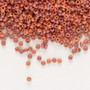 15-4695 - 15/0 - Miyuki - Opaque Matte Rainbow Carnelian Red - 35gms Glass Round Seed Beads