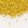 LAST STOCK: 15-4692 - 15/0 - Miyuki - Opaque Matte Rainbow Citron - 8.2gms Vial Glass Round Seed Beads