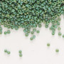 15-4699 - 15/0 - Miyuki - Opaque Matte Rainbow Turtle Green - 35gms Vial Glass Round Seed Beads