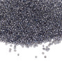 15-4276 - 15/0 - Miyuki - Duracoat Transparent Silver Lined Pewter - 35gms Vial Glass Round Seed Beads