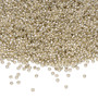 15-4201 - 15/0 - Miyuki - Duracoat® Opaque Galvanised Silver - 35gms Glass Round Seed Beads