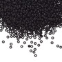 11-401F - 11/0 - Miyuki - Opaque Black - 250gms - Glass Round Seed Bead