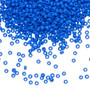11-417F - 11/0 - Miyuki - Opaque Matte Cyan Blue - 250gms - Glass Round Seed Bead