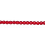 4mm - Czech - Transparent Ruby Red - Strand (16") - Glass Druk Round Bead