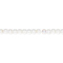 4mm - Czech - Transparent Clear AB - Strand (16") - Glass Druk Round Bead