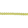 4mm - Czech - Transparent Olivine - Strand (16") - Glass Druk Round Bead