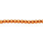 4mm - Czech - Copper - Strand (16") - Glass Druk Pearl Coated Round Bead