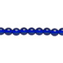 6mm - Czech - Transparent Cobalt - Strand (16") - Glass Druk Round Bead