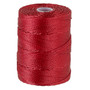 Thread, C-Lon®, nylon. 1 x Spool Size 0.5mm - 92yds (3-ply twisted) Red Hot