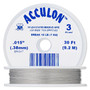 3-Strand 0.015" - Acculon® - Clear - 30 Foot spool - Nylon-coated Stainless Steel Beading Wire