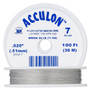 7-Strand 0.020" - Acculon® - Clear - 100 Foot spool - Nylon-coated Stainless Steel Beading Wire